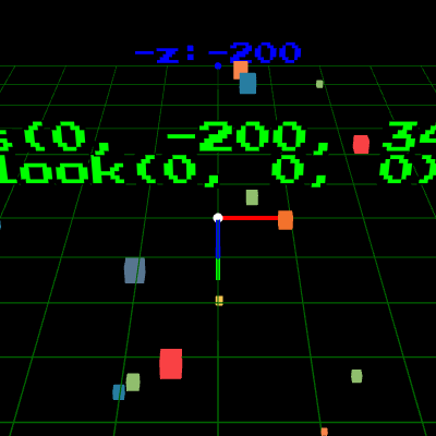 template: object list with debug 3d util